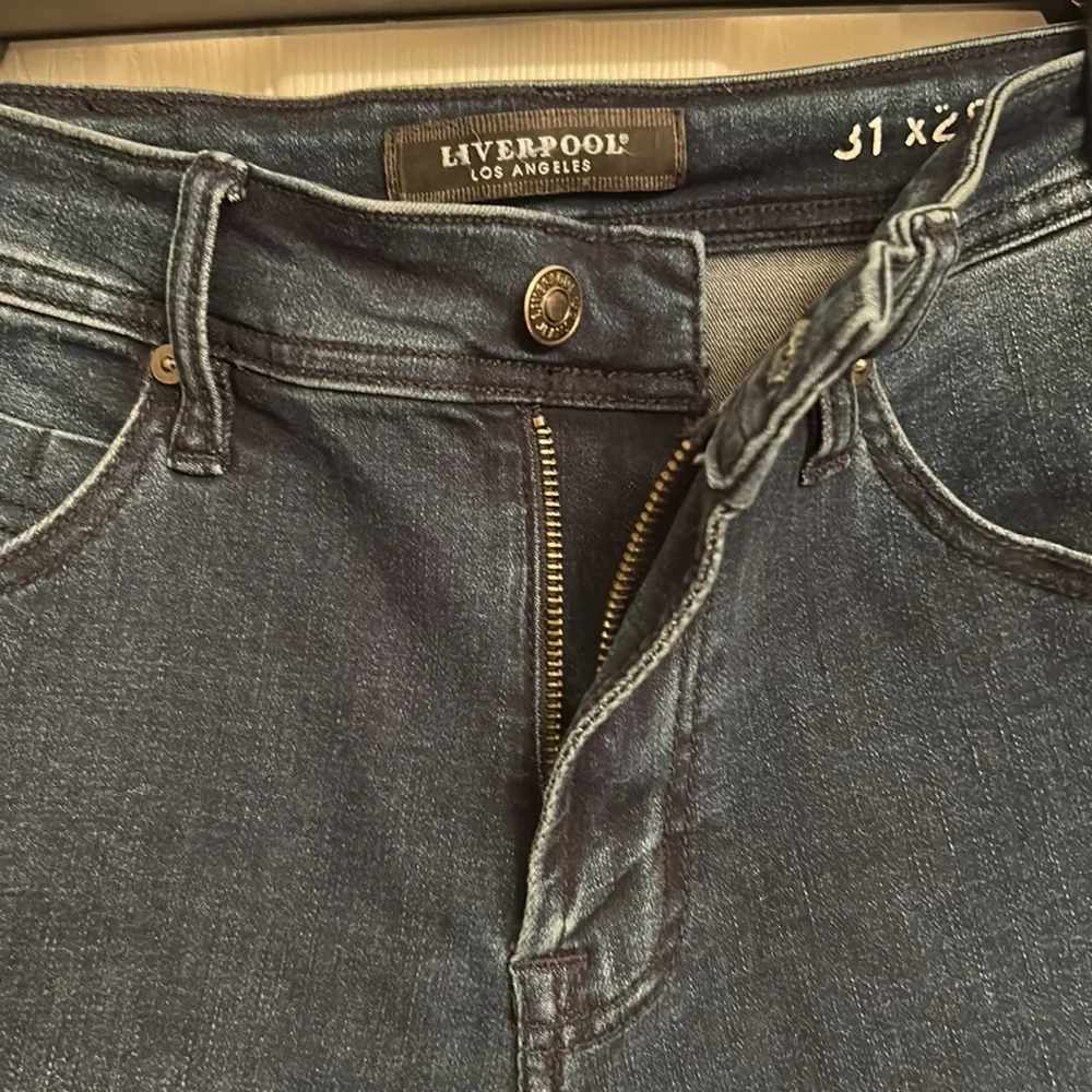 Liverpool Los Angeles Blue Skinny Jeans Cotton-blend Size 31 Waist 28 Length